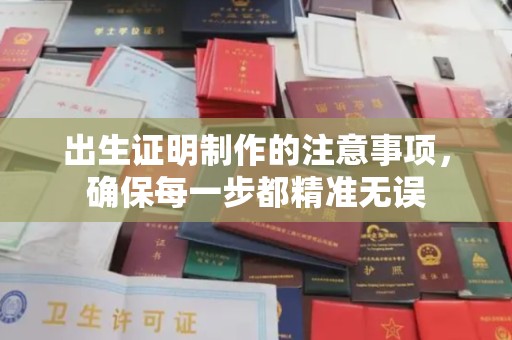 庄河出生证明制作的注意事项，确保每一步都精准无误