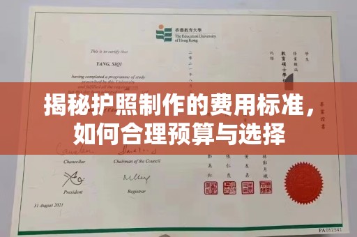 庄河揭秘护照制作的费用标准，如何合理预算与选择