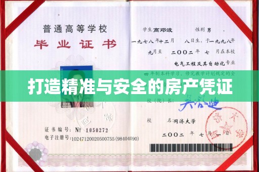 庄河打造精准与安全的房产凭证